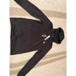 Adidas Black Hooded Sweatshirt Medium